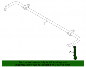 Rear right stabilizer link Volkswagen ID.4 21-23