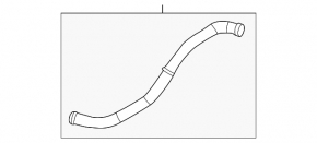 Lower cooling pipe Nissan Rogue 21-21 2.5 complete 2 parts