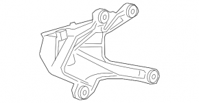 Right engine mount bracket for BMW 3 Series G20 2019-2025 without M4. RWD, 3.0L, automatic transmission, 2022-2025