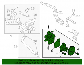 Water pump for Kia Sportage 17-22