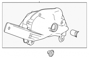 Turn signal in the bumper right Nissan Altima 19-22