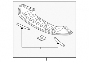 Front bumper guard for Hyundai Sonata 18-19