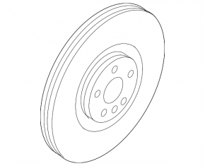 Front left brake disc Volvo XC40 19-25 322/28mm