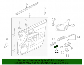 Buttons for opening the trunk lid and fuel filler flap Honda Clarity 18-21 usa