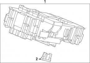 Fuse box under the dashboard Honda Accord 23-
