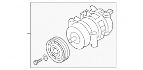 Air conditioning compressor for Audi A6 C7 12-17 2.0T