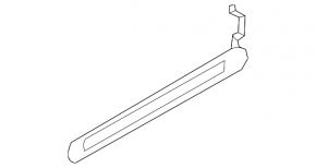 Door sill trim rear left outer Audi Q7 16- black