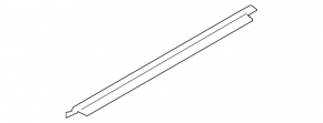 Door sill trim front left inner BMW 4 F36 15-20 Gran Coupe, black