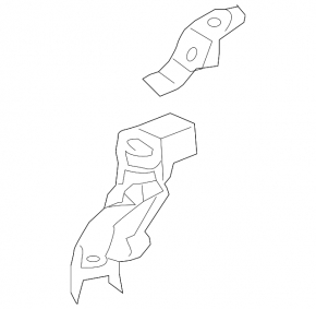 Right eyelash TV bracket for Toyota Prius 30 10-15