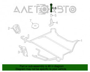Nissan Versa Note Spare Tire Mount 13-19 Bolt