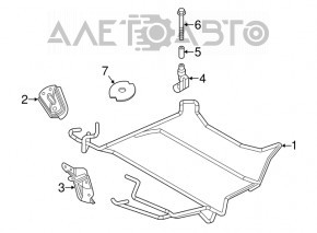 Nissan Versa Note Spare Tire Mount 13-19 Bolt
