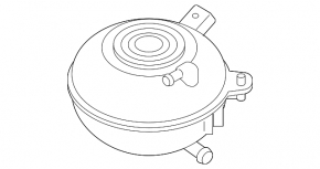 Coolant expansion tank for Volkswagen Arteon 19-23