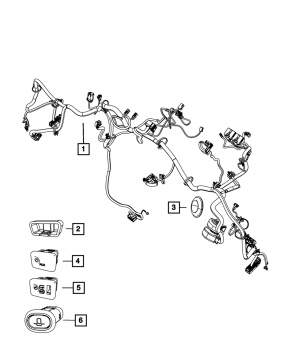 Wiring under the dashboard Fiat 500 13-14