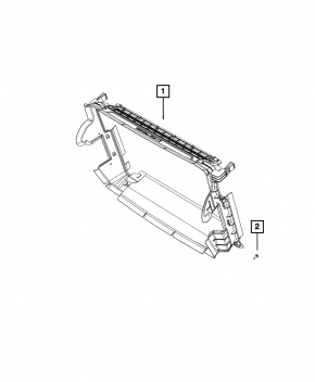 Radiator Deflector Fiat 500X 16-18 2.4 Frame