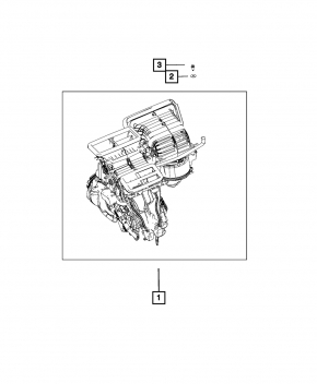 Heater assembly Fiat 500L 14-17