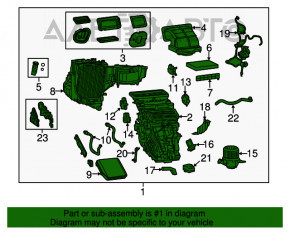 Heater assembly Fiat 500L 14-17