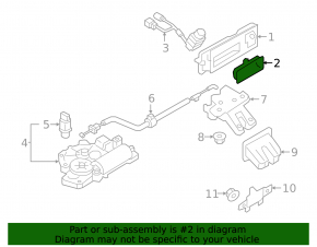 External trunk release button for Audi E-Tron 19-23