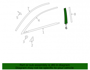 Door trim side front left Lexus ES300h ES350 13-18