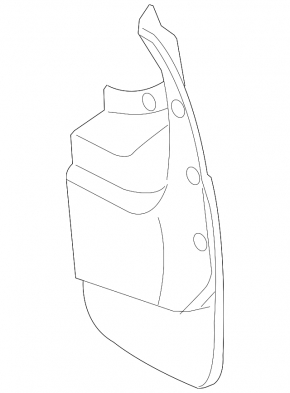 Mudguard rear right Toyota Sequoia 08-16 scratch