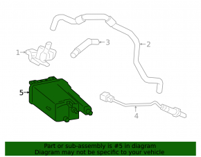 Carbon canister absorber assembly for Toyota Camry v70 18-24 2.5, 3.5