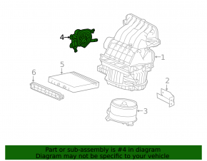 Actuator motor for the heater fan and ventilation system of the Honda CRV 12-16
