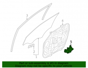 Front right window motor for Hyundai Tucson 2022-2024