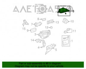 Lexus RX350 10-12 Underhood Fuse Box Cover