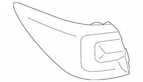 Light outer wing left Subaru Outback 15-19 chip
