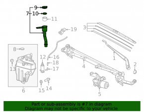 Washer reservoir neck Lexus LX 22-26