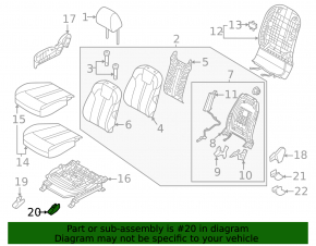 Rear left seat runner trim (2nd row) rear right Kia Sorento 21-26 HEV, PHEV black, scratches