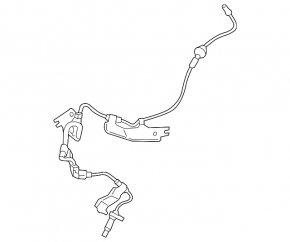 Rear left ABS sensor for Lexus IS 14-20