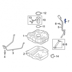 Filler neck Lincoln MKC 15-