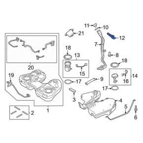 Filler neck Lincoln MKC 15-
