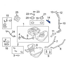 Filler neck Lincoln MKC 15-