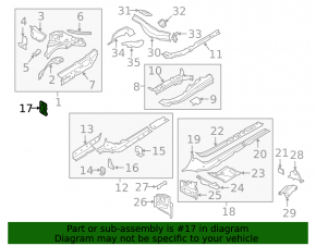 Front bumper reinforcement fang right Audi A5 F5 17-