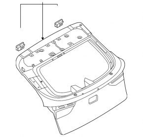 The trunk door is bare, Nissan Ariya 23-25