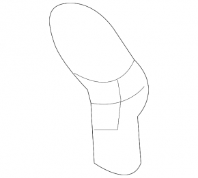 Trunk lid stop bracket right Infiniti QX30 17-19