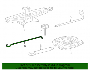Jack handle Toyota Rav4 06-12