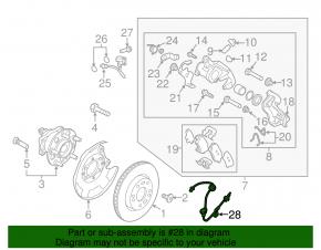 ABS sensor wire rear right Hyundai Elantra AD 17-20