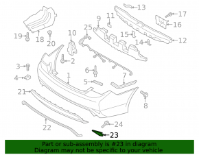 Reflector rear right Hyundai Sonata 11-15