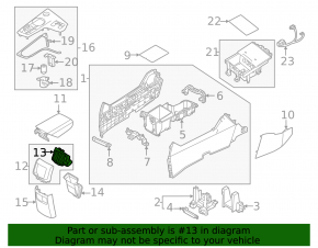 Kia Sportage 23-26 center console air vent