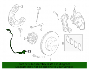Front left ABS sensor wire for Mercedes W213 E 17-23