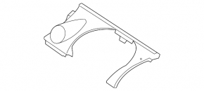 Left steering wheel trim with air vent for Mazda CX-7 06-09