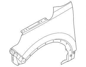 Front right wing Ford Explorer 16-19