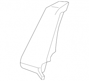 Left rear seat side panel for Mazda 6 14-17, beige leather, dented, needs cleaning