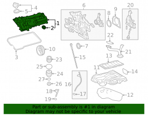Lexus RX450h 10-15 right valve cover