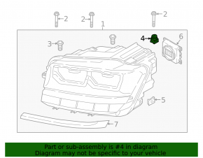 Left headlight mount adjuster for VW Jetta 19-24