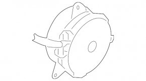 Radiator shroud diffuser assembly for Nissan Juke 11-17 1.6