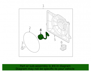 Kia Optima 14-16 hybrid cooling fan motor