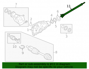 Cardan shaft cardan front BMW 3 G20 19- AWD